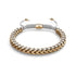 Blanc x Or Rose | Bracelet chaîne de blé Gaia